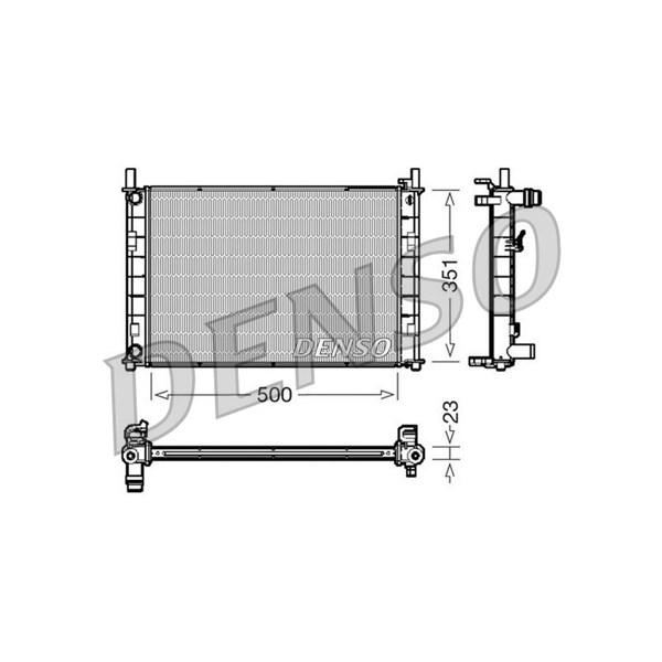 Kylare, motorkylning Denso DRM10046 DENSO