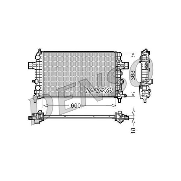 Kylare, motorkylning Denso DRM20103 DENSO