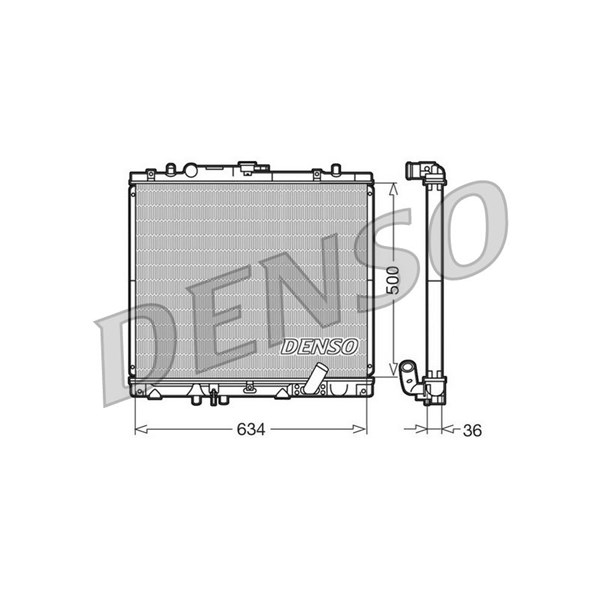 Kylare, motorkylning Denso DRM45020 DENSO