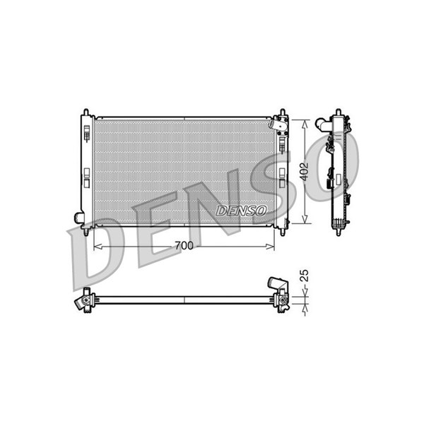 Kylare, motorkylning Denso DRM45032 DENSO