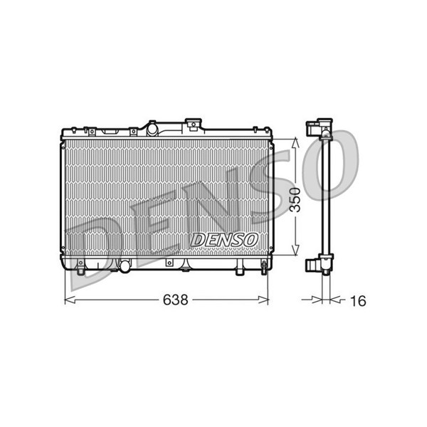 Kylare, motorkylning Denso DRM50013 DENSO