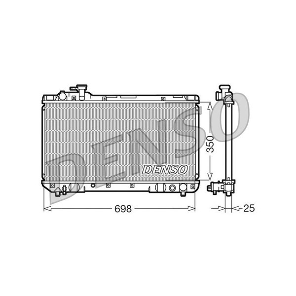 Kylare, motorkylning Denso DRM50020 DENSO