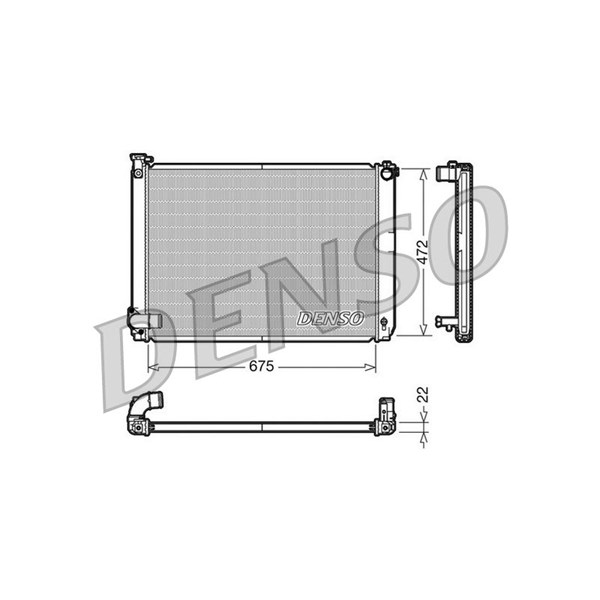 Kylare, motorkylning Denso DRM51005 DENSO