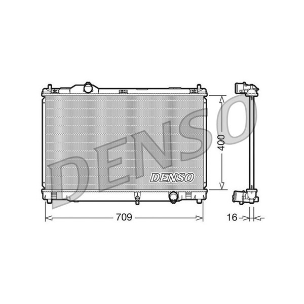 Kylare, motorkylning Denso DRM51008 DENSO