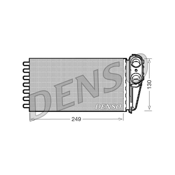 Värmeväxlare, kupévärme Denso DRR21001 DENSO Värmeväxlare, kupévärme Denso DRR21001 DENSO