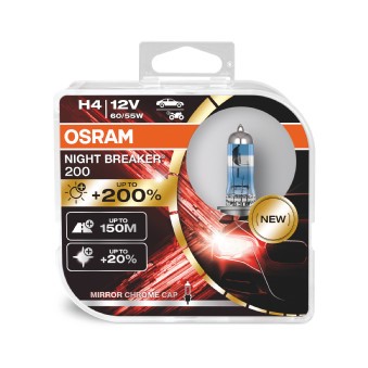 Halogenlampa  OSRAM NIGHT BREAKER 200 H4 P43t OSRAM