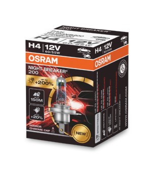Halogenlampa  OSRAM NIGHT BREAKER 200 H4 P43t OSRAM