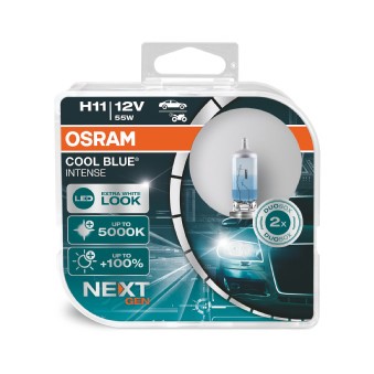 Halogenlampa OSRAM COOL BLUE INTENSE H11 PGJ19-2 Osram 64211CBN-H OSRAM