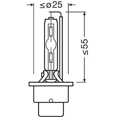 Xenonlampa OSRAM XENARC ORIGINAL D2S P32d-2 OSRAM Xenonlampa OSRAM XENARC ORIGINAL D2S P32d-2 OSRAM