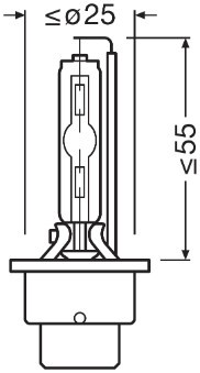 Xenonlampa OSRAM XENARC COOL BLUE INTENSE D2S P32d-2 Osram 66240C OSRAM Xenonlampa OSRAM XENARC COOL BLUE INTENSE D2S P32d-2 Osram 66240C OSRAM