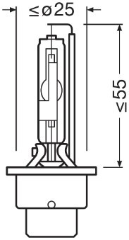 Xenonlampa OSRAM XENARC COOL BLUE INTENSE D2r P32d-3 Osram 66250C OSRAM
