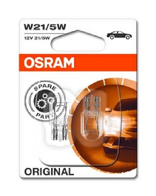 Glödlampa OSRAM ORIGINAL W21/5w W3x16q, Bak OSRAM