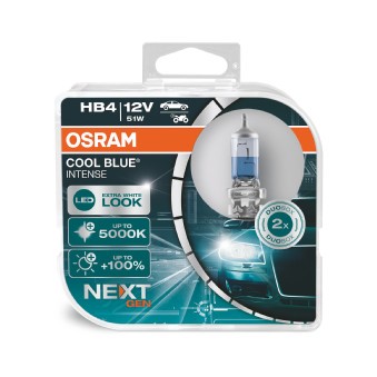 Halogenlampa OSRAM COOL BLUE INTENSE Hb4 P22d Osram 9006CBN-HCB OSRAM