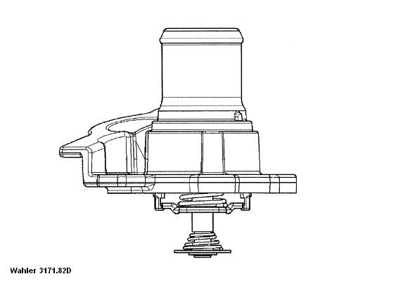 Termostat, kylvätska Borgwarner (wahler) 3171.82D BorgWarner (Wahler)