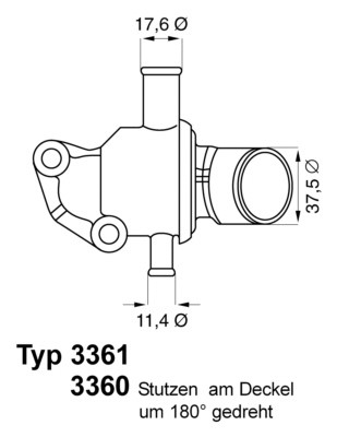 Termostat, kylvätska Borgwarner (wahler) 3360.87D BorgWarner (Wahler)