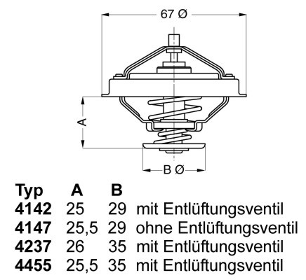 Termostat, kylvätska Borgwarner (wahler) 4147.80D BorgWarner (Wahler)