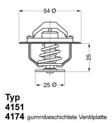 Termostat, kylvätska Borgwarner (wahler) 4174.79D BorgWarner (Wahler)