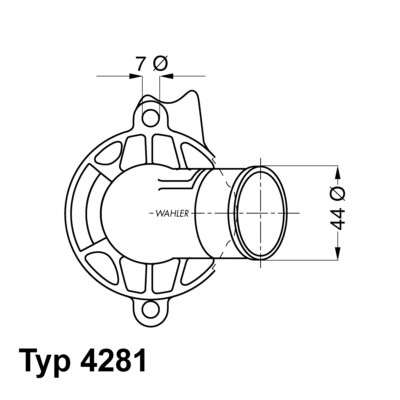 Termostat, kylvätska Borgwarner (wahler) 4281.87D BorgWarner (Wahler)