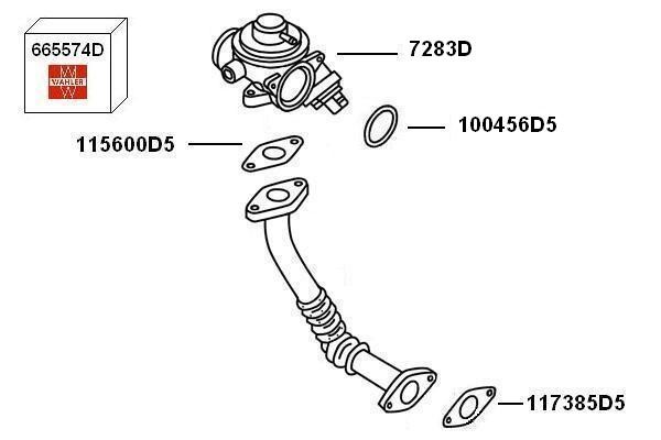 Egr-ventil Borgwarner (wahler) 7283D BorgWarner (Wahler)
