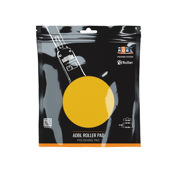 Poleringssvamp Adbl Roller Cut R 125mm Yellow Hard Velcro Adbl AD ADBL