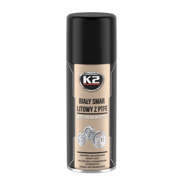 Litiumfett K2 White Grease Pfte spray 400ml, Universal K2