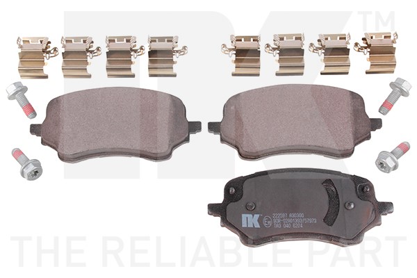 Bromsbeläggsats, Framaxel Nk 222597 NK