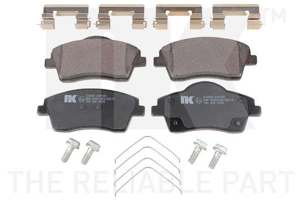 Bromsbeläggsats, Framaxel Nk 224836 NK