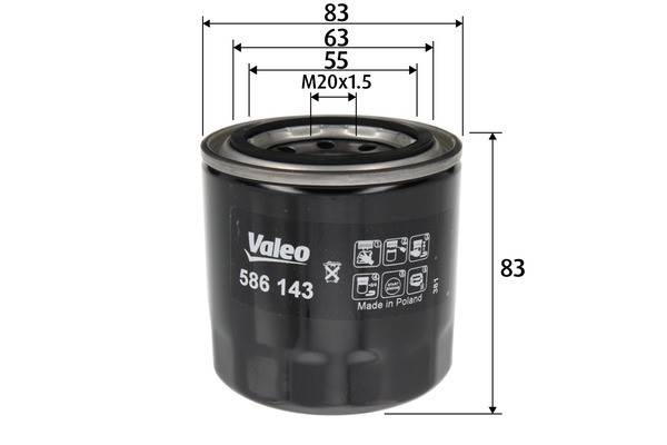 Oljefilter VALEO