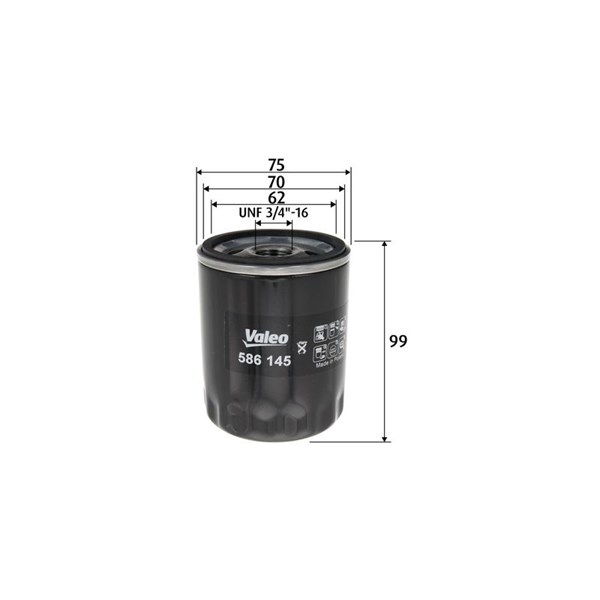 Oljefilter Valeo 586145 VALEO
