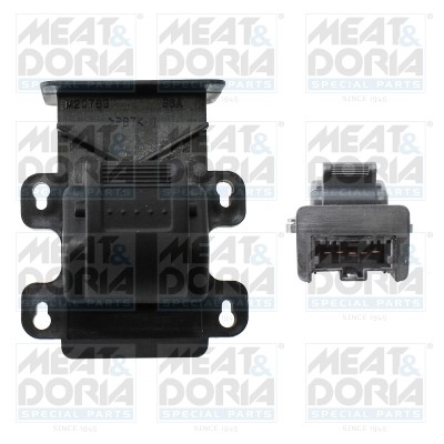 Brytare, fönsterhiss 12V, Höger fram Meat & doria 26509 MEAT & DORIA