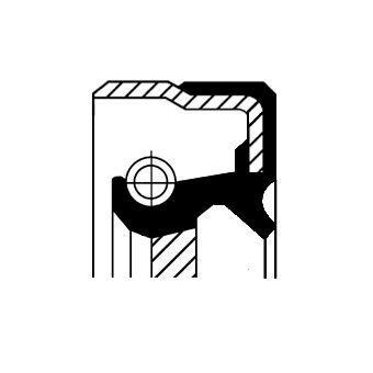 Oljepackningsring, differential, Bakaxel, Ingång Corteco 01037090 CORTECO