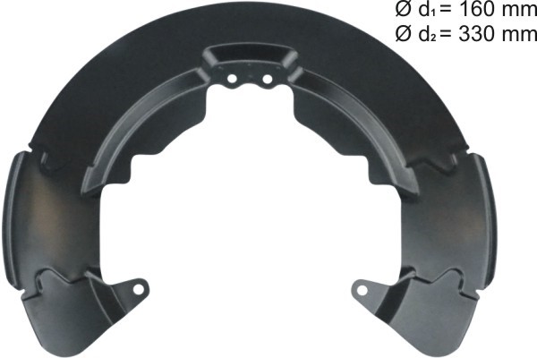 Bromssköld, framaxel höger, framaxel vänster Aic 58107 AIC