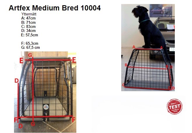 Hundbur artfex Medium Bred, Universal Artfex Hundbur artfex Medium Bred, Universal Artfex