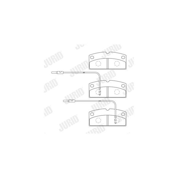 Bromsbeläggsats, Framaxel Jurid 573750J JURID