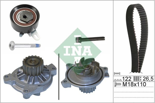 Kamremskit med vattenpump Ina 530 0175 31 INA