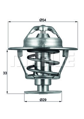 Termostat, kylvätska Mahle Behr TX 86 76D MAHLE