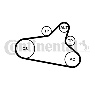 Drivremsats Contitech 6PK1020 EXTRA K1 CONTITECH