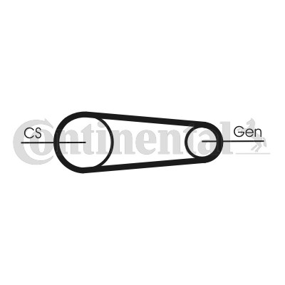 Drivremsats Contitech 6PK831 ELAST T2 CONTITECH