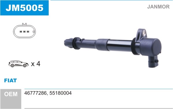 Tändspole Janmor JM5005 JANMOR