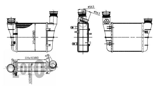 Intercooler, Vänster fram ABAKUS Intercooler, Vänster fram ABAKUS