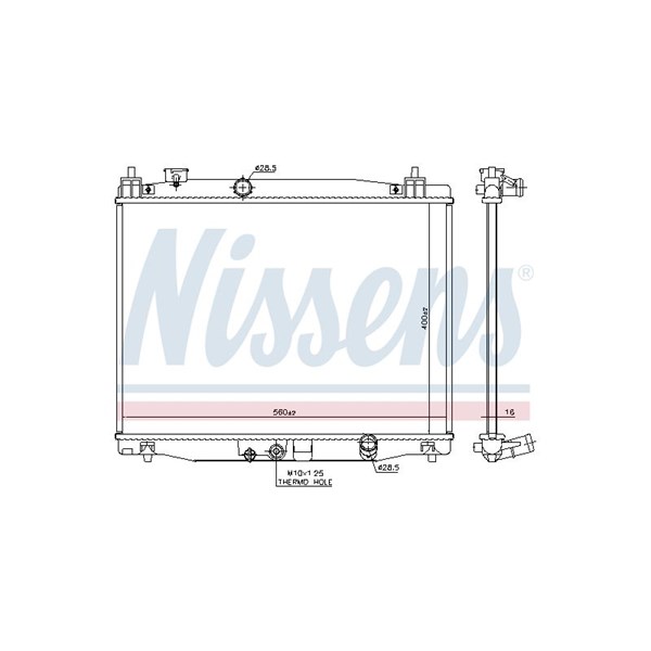 Kylare, motorkylning Nissens 606183 NISSENS Kylare, motorkylning Nissens 606183 NISSENS