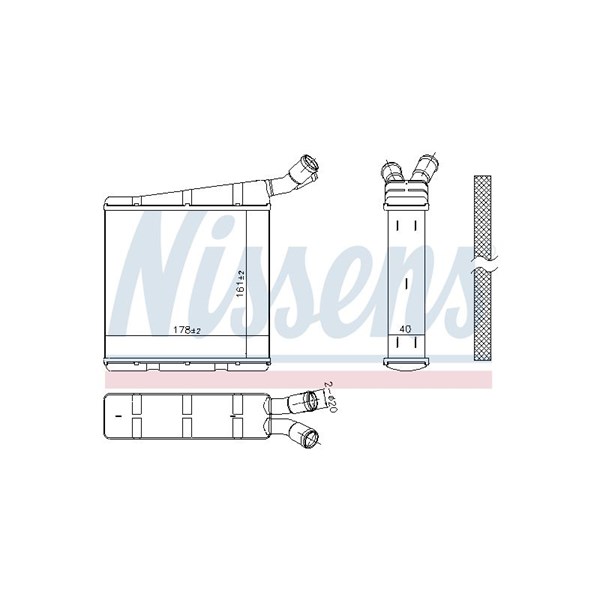 Kylare, motorkylning Nissens 606334 NISSENS