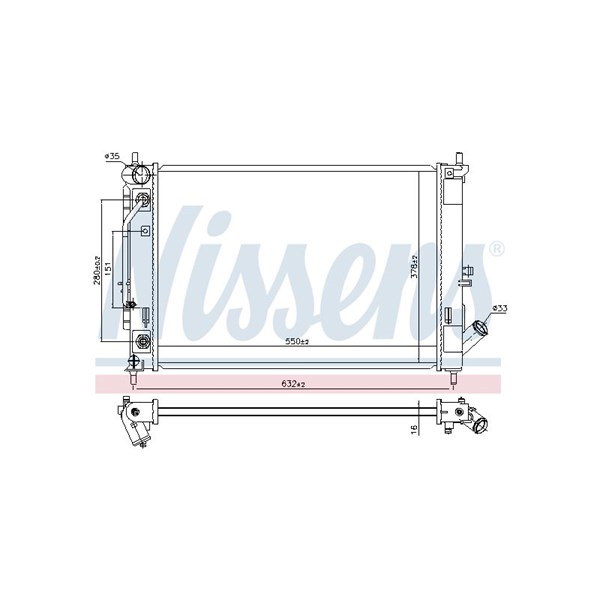 Kylare, motorkylning Nissens 606476 NISSENS