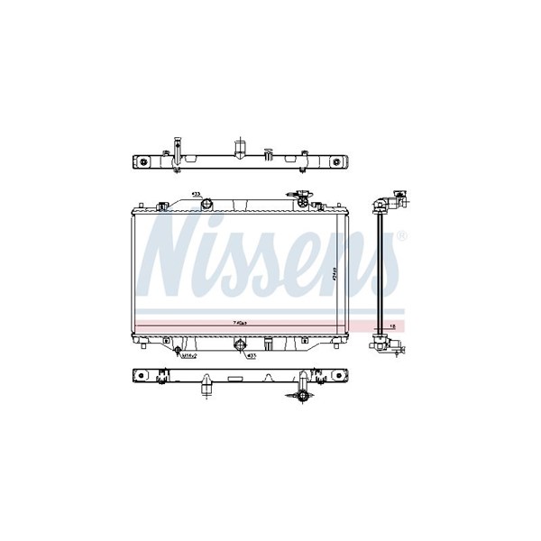 Kylare, motorkylning Nissens 606698 NISSENS