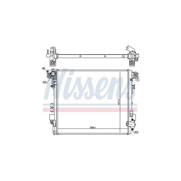 Kylare, motorkylning Nissens 606952 NISSENS