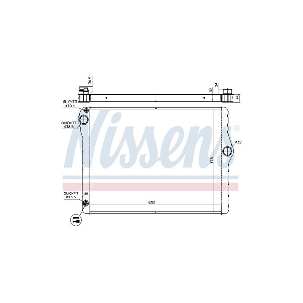 Kylare, motorkylning Nissens ** first fit ** 60776 NISSENS