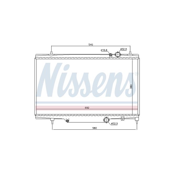 Kylare, motorkylning Nissens 61297 NISSENS
