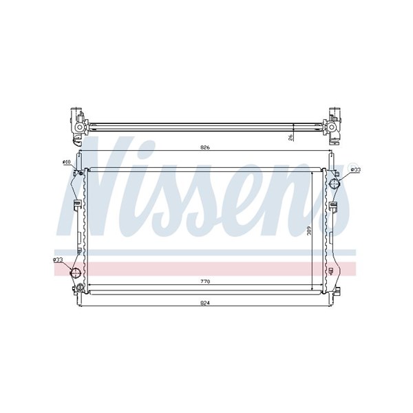 Kylare, motorkylning Nissens 62043A NISSENS