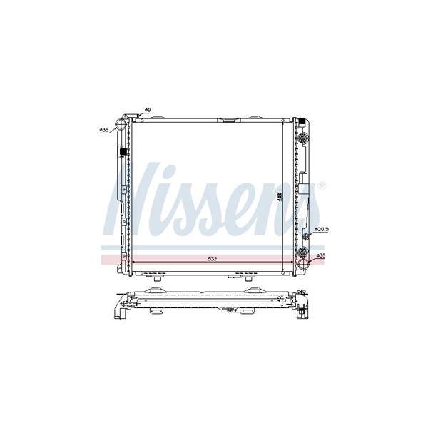 Kylare, motorkylning Nissens 62699A NISSENS Kylare, motorkylning Nissens 62699A NISSENS