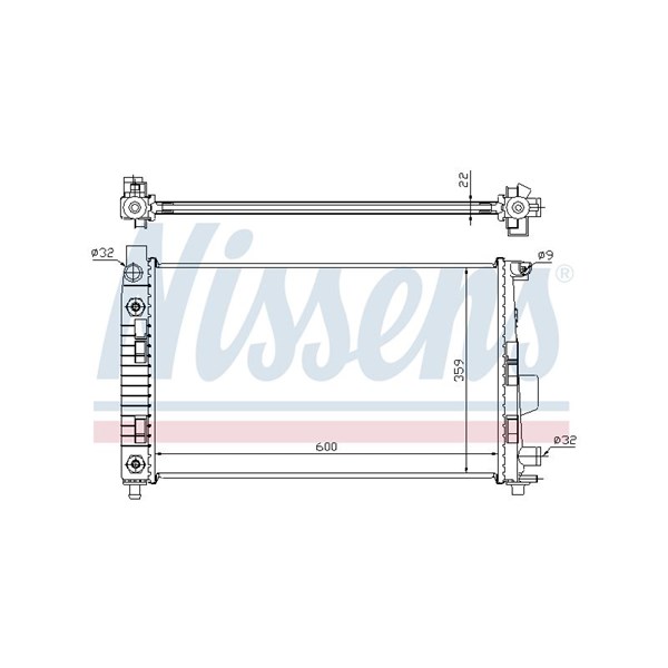 Kylare, motorkylning Nissens 62781A NISSENS